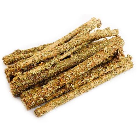 Estaca de jamón  Masticable para roedores  Brotes de avellano jóvenes - Brotes de avellano jóvenes con salvia y hipérico 40 g