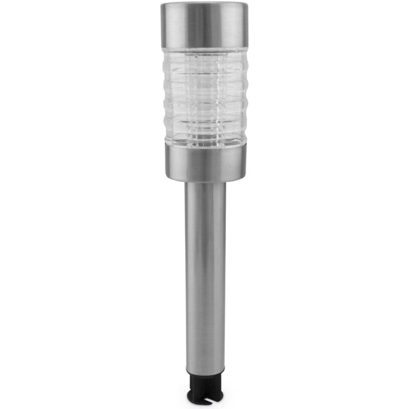 

Estaca Led solar de jardín de cristal y acero modelo Antorcha ( 0705366) - GSC