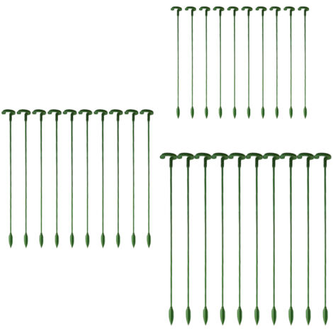 Estacas de fibra de vidrio para plantas  17/27/37 cm  Soportes de crecimiento  10 unidades  Reutilizables y duraderas  Ideales para rosas, tomates y flores delicadas