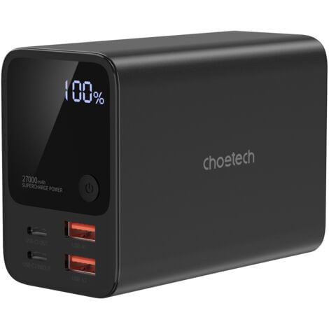 Estación de energía portátil Powerbank 27000 mAh 2x USB-A 2x USB-C 100W - negro