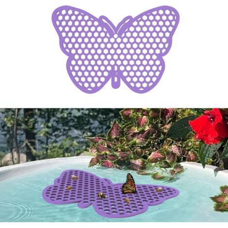 Estación de riego con agujas para abejas, estación de riego con agujas para mariposas, forma de mariposa, color morado, 1 unidad.