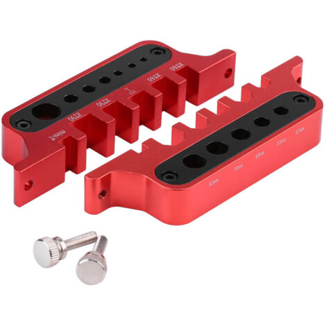 Estación de soldadura multifuncional de aleación de aluminio, XT60/XT90/conector T/conector banana, aislamiento térmico (rojo)