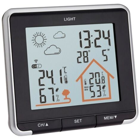 HERTER Estacion meteorologica digital sensor de temperatura