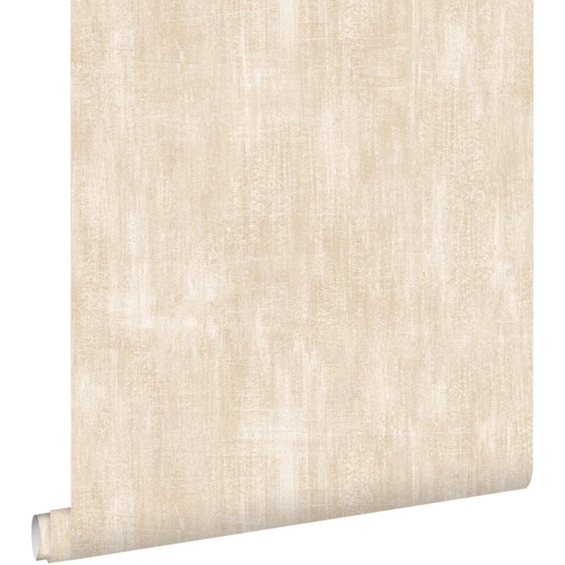 Papier peint effet béton sable beige Estahome
