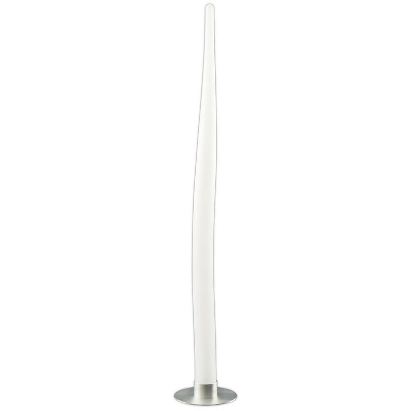 Inspired Mantra Estalacta Floor Lamp 1 Light Small Indoor, Silver/Opal White