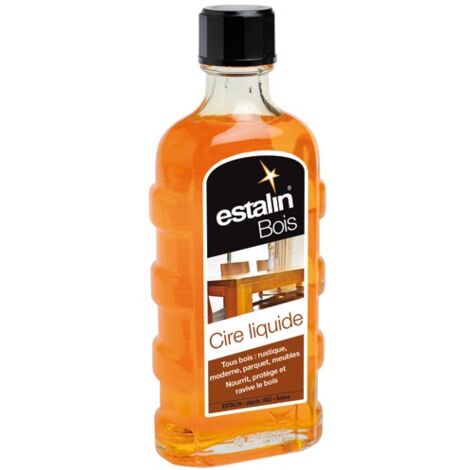 Estalin Cire Liquide Clair pour Entretien du Bois 250ml