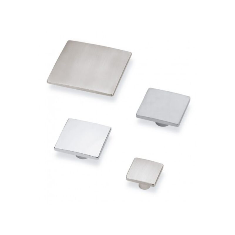 Estamp - Poignée Wave 8101 - talla Nickelé brossé. 80x80x24mm.