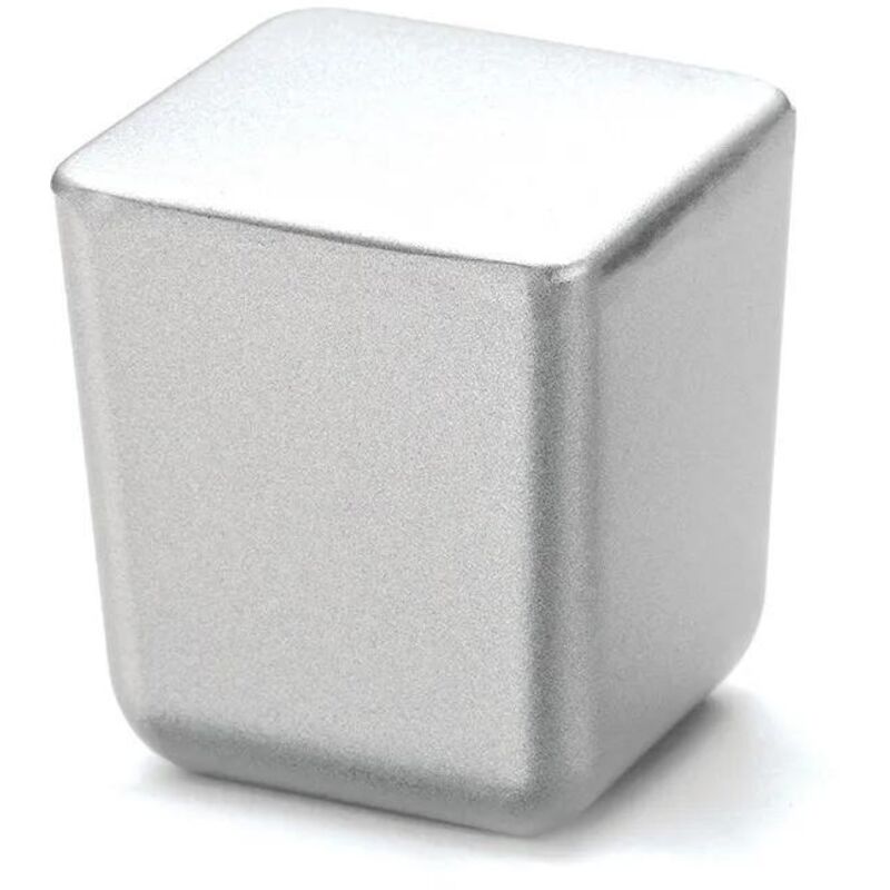 Estamp Mini Knopf quadratisch verchromt 15x15 mm