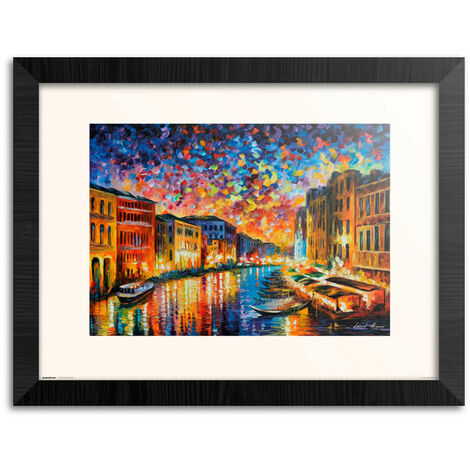 Estampe encadrée 30x40 cm venise leonid afremov