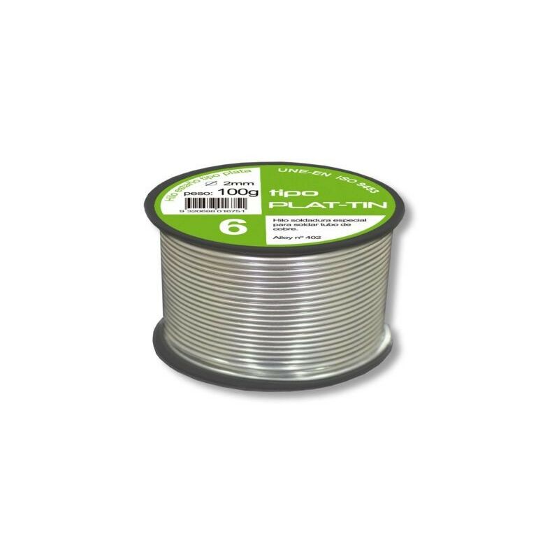 

Hilo Soldar Tipo Plata 6 Ø2Mm. 100Gr. 01200-1N131