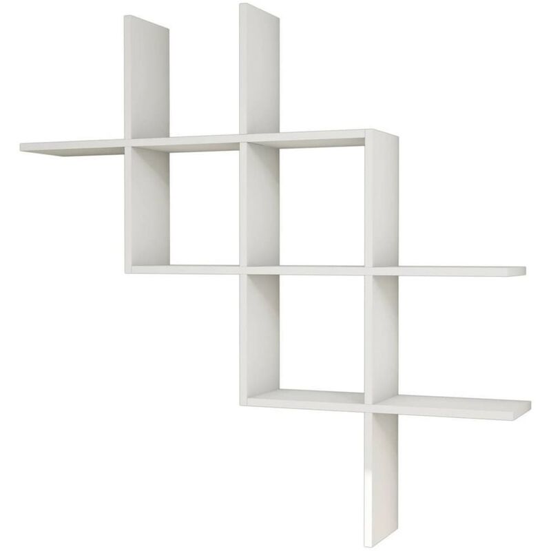 

Estantería de pared Boite blanco 125x22x125 cm - Blanco - Homemania