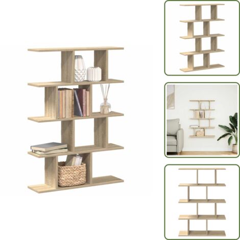 Estante de 12 compartimentos - vidaXL Estante cubo de pared 12 compartimentos madera roble sonoma - Estante de roble