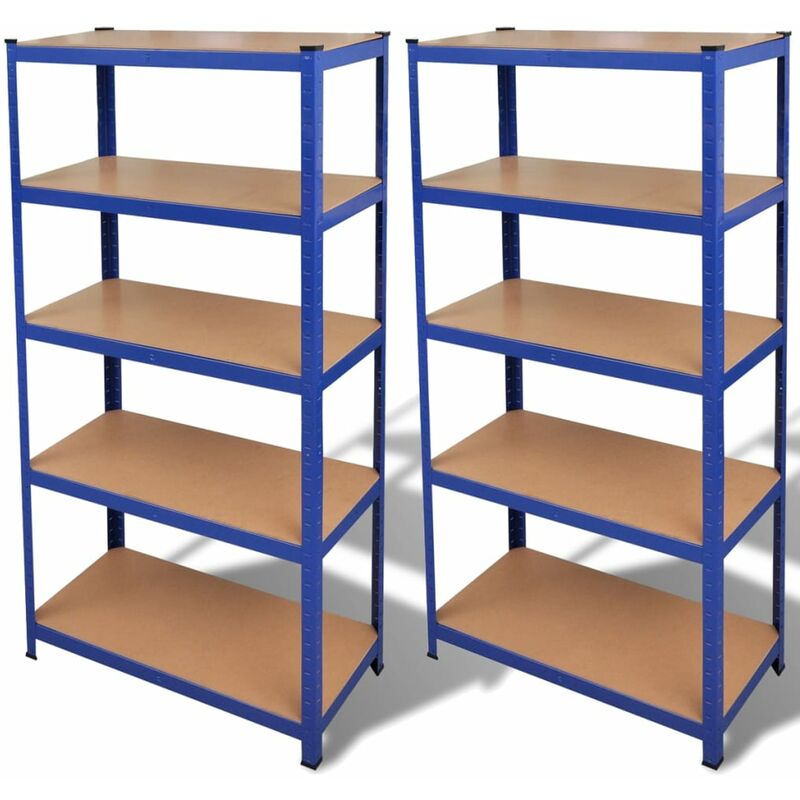 

Estante de 2 unidades almacenamiento azul - Azul
