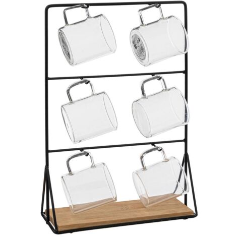 Estante de 6 tazas mia 10cl - Sg secret de gourmet