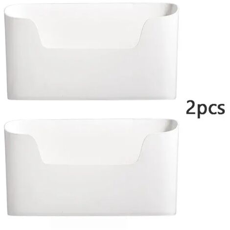 Estante de almacenamiento multifuncional autoadhesivo de 2 piezas para montaje en pared para gabinetes de cocina, puertas de armarios, fregaderos, cajones y baños