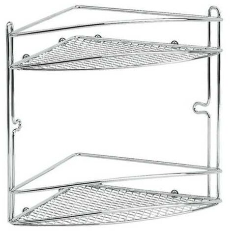Estante de baño cromada Star angular 21x21 H.26 Artex