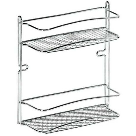 Estante de baño cromo Star recta 2P 25x10 H.27 Artex