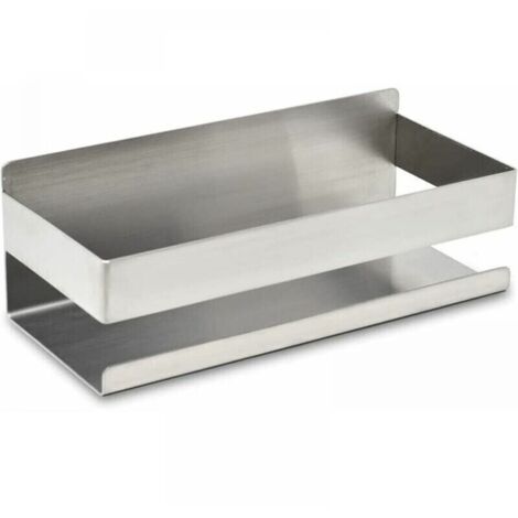 Estante de baño para champú y gel de ducha, estante de ducha cromado sin taladrar, estante de ducha, soporte de ducha con ventosa, jabonera de ducha plateada
