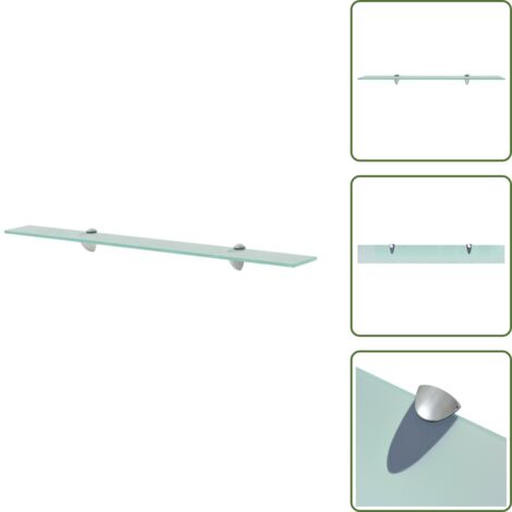 Estante de baño - vidaXL Estante flotante de cristal 80x10 cm 8 mm - Estante decorativo