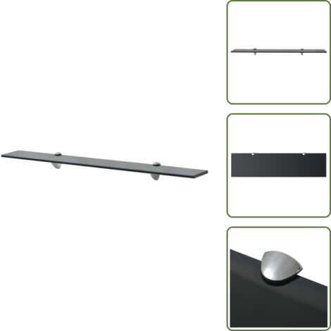 Estante de baño - vidaXL Estante flotante de cristal 80x20 cm 8 mm - Estante decorativo
