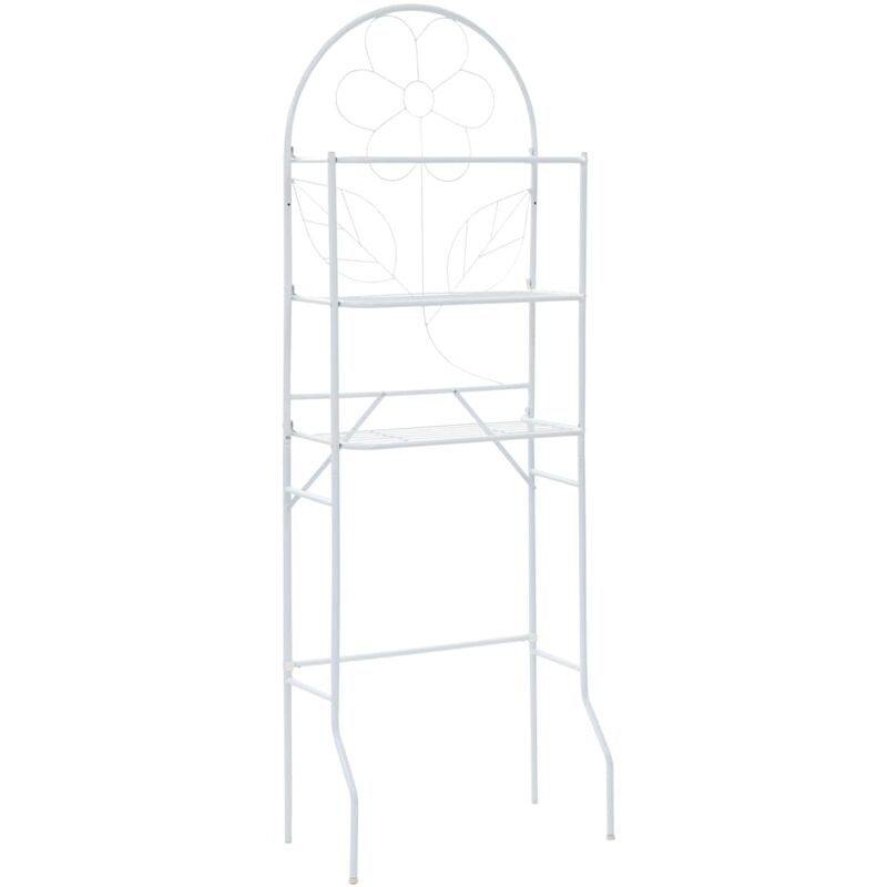 

Estante de baño blanco 60x33x174 cm - Blanco