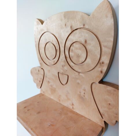 Estante de búho de madera contrachapada animal búho