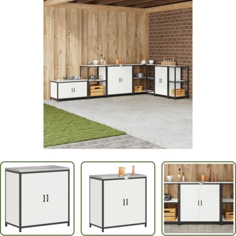 Estante de cocina -  Almacenamiento de cocina con estante 60 x 50 x 92 cm Acero