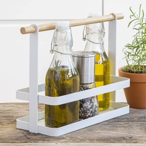 Estante de cocina blanco 30x10x20 cm