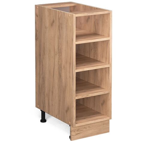 Estante de cocina Fame-Line, Roble dorado, 30 cm sin encimera, Vicco