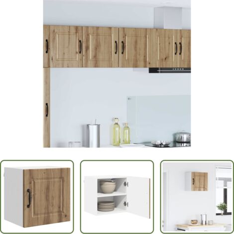 Estante de cocina -  Mueble de Cocina con estante Roble artesanal 40 x 31 x 40 cm