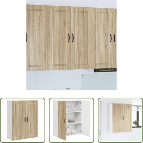 Estante de cocina -  Mueble de Cocina con estante Roble Sonoma 80 x 31 x 100 cm