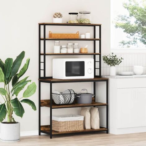 Estante de cocina Roble ahumado 100 x 40 x 168 cm
