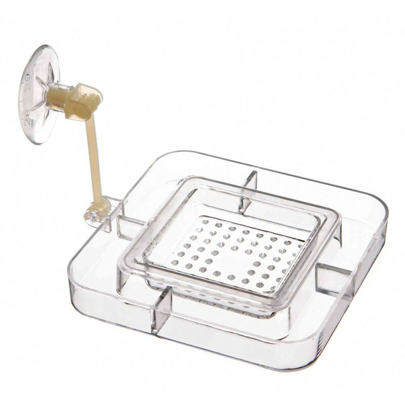 

Estante de comida con tamiz 7 x 7 cm, acuario.