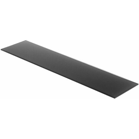 REI Estante de Cristal Rectangular Acabado en Negro Medidas 6006150 mm Espesor de la Balda: 6 mm 1 Unidad -