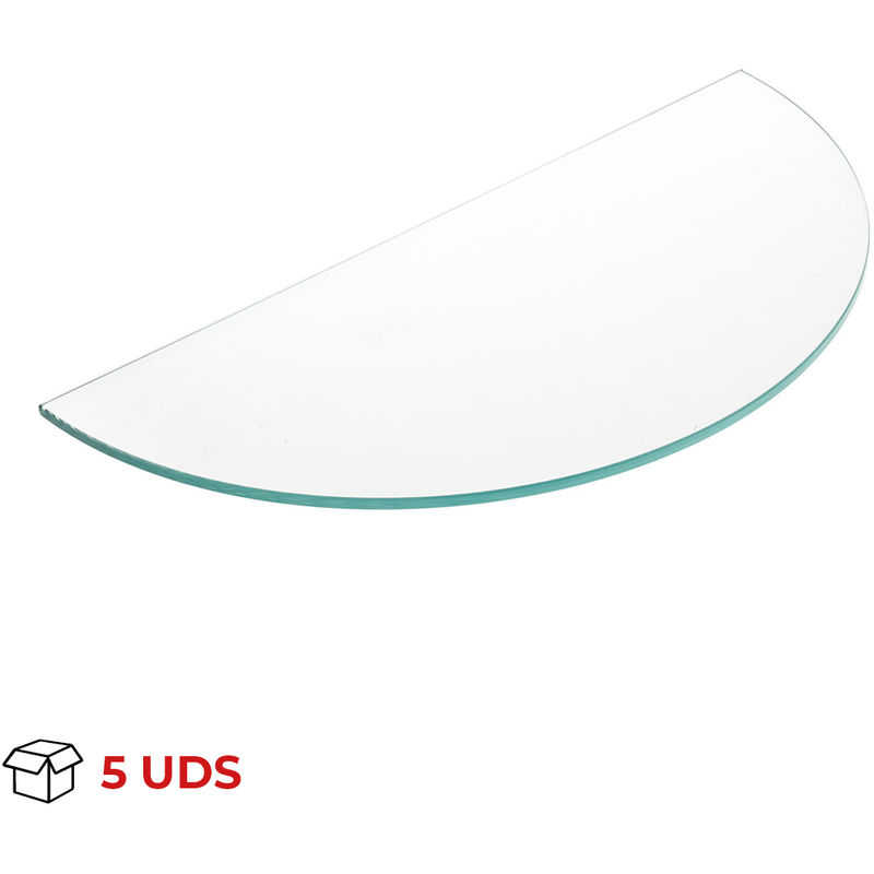 

Estante de Cristal Templado con Perfil Curvo | Estilo Decorativo | Fabricado en Cristal | Acabado en Cristal transparente | Medidas 430*210*50 mm |