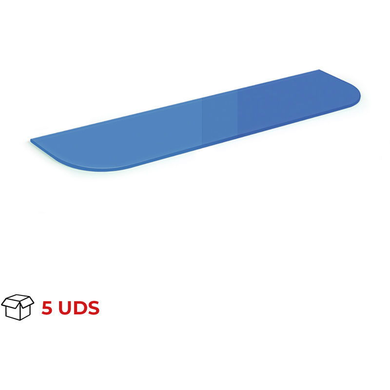 

Estante de Cristal Templado | Estilo Decorativo | Fabricado en Cristal | Acabado en Azul Celeste | Medidas 625*175*50 mm | Espesor de la Balda: 6 mm|