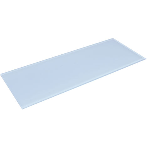Estante de Cristal Templado Rectangular para Baño | Estilo Decorativo | Fabricado en Cristal | Acabado en Violeta | Medidas 300*6*120 mm | Espesor de la Balda: 6 mm |
