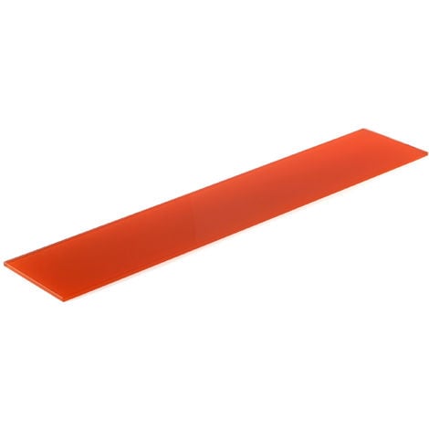 REI Estante de Cristal Templado Rectangular para Baño Estilo Decorativo Fabricado en Cristal Acabado en Naranja Brillo Medidas 6006120 mm Espesor de la Balda: 6 mm 1 Unidad