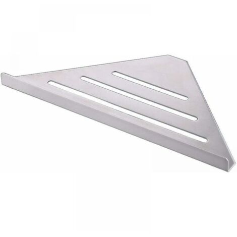 Estante de ducha de aleación de aluminio, estante de ducha de acero inoxidable, estante de esquina, canasta triangular para almacenamiento de cosméticos, estante de almacenamiento de pared para cocina