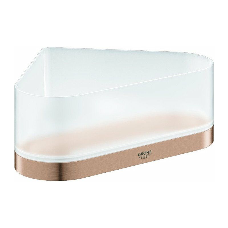 

Estante de ducha de esquina SELECTION con soporte de oro rosa brillante cepillado