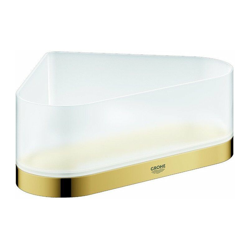 

Estante de ducha de esquina SELECTION con soporte dorado brillante