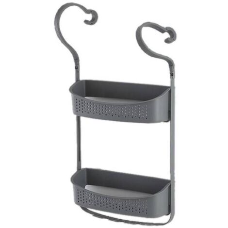 Estante de ducha doble gris - Serie Fox