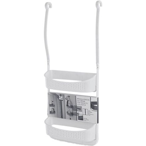 Estante de ducha Fox blanco con 2 estantes
