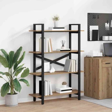 Estante de libros Roble artesanal 100 x 33,5 x 140 cm