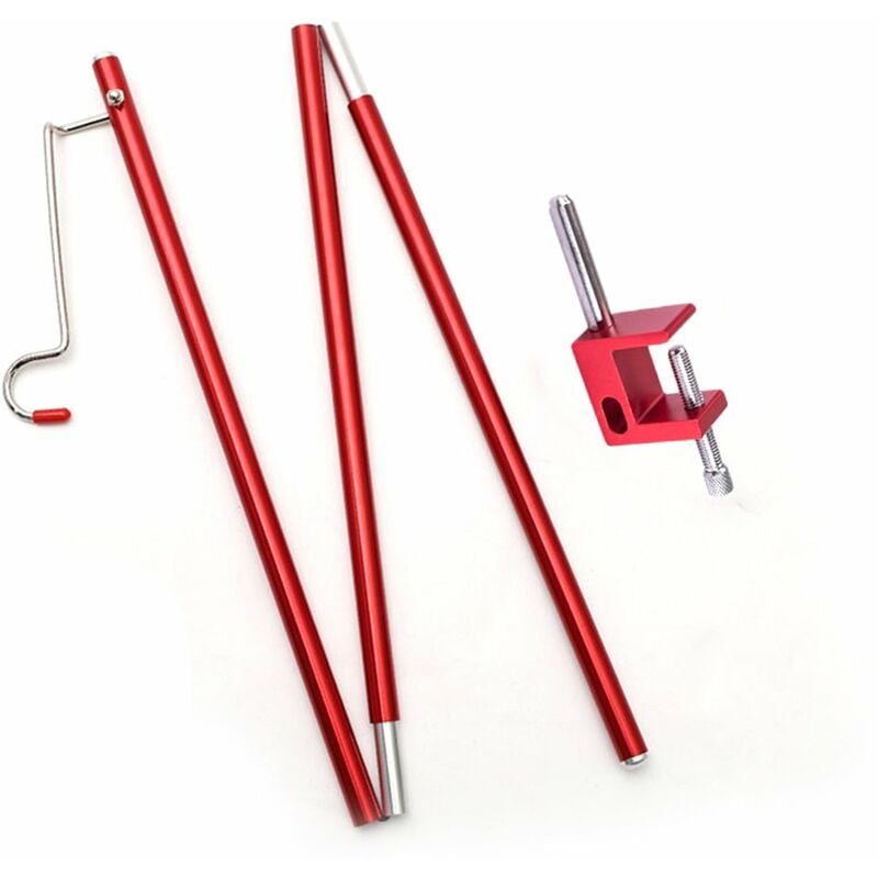 

Estante de luz para exteriores Poste para acampar Practico soporte de iluminacion para acampar Poste de lampara plegable Soporte para linterna al