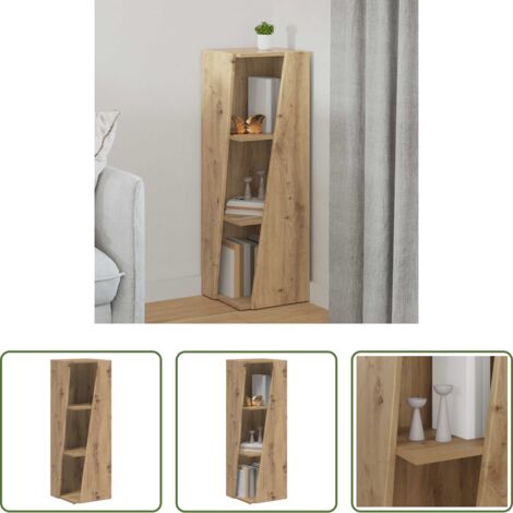 Estante de madera -  Estante lateral Roble artesanal 33 x 32 x 100,5 cm