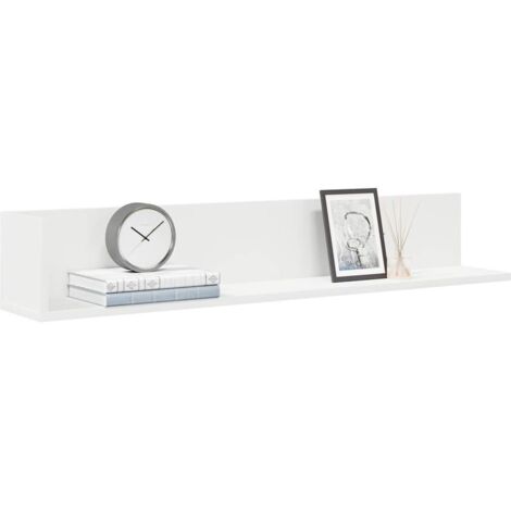 Estante de pared 2 uds madera ingeniería  100x16,5x16,5cm
