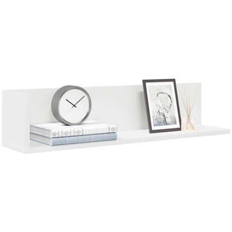 Estante de pared 2 uds madera ingeniería  75x16,5x16,5 cm