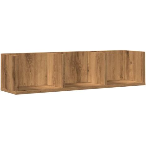 Estante de pared CD madera ingeniería roble artisan 75x18x18 cm vidaXL