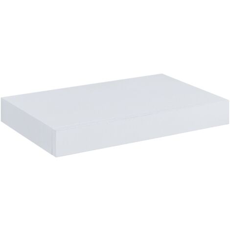 Estante de pared con cajón 40 x 25 x 5 cm blanco 030007010